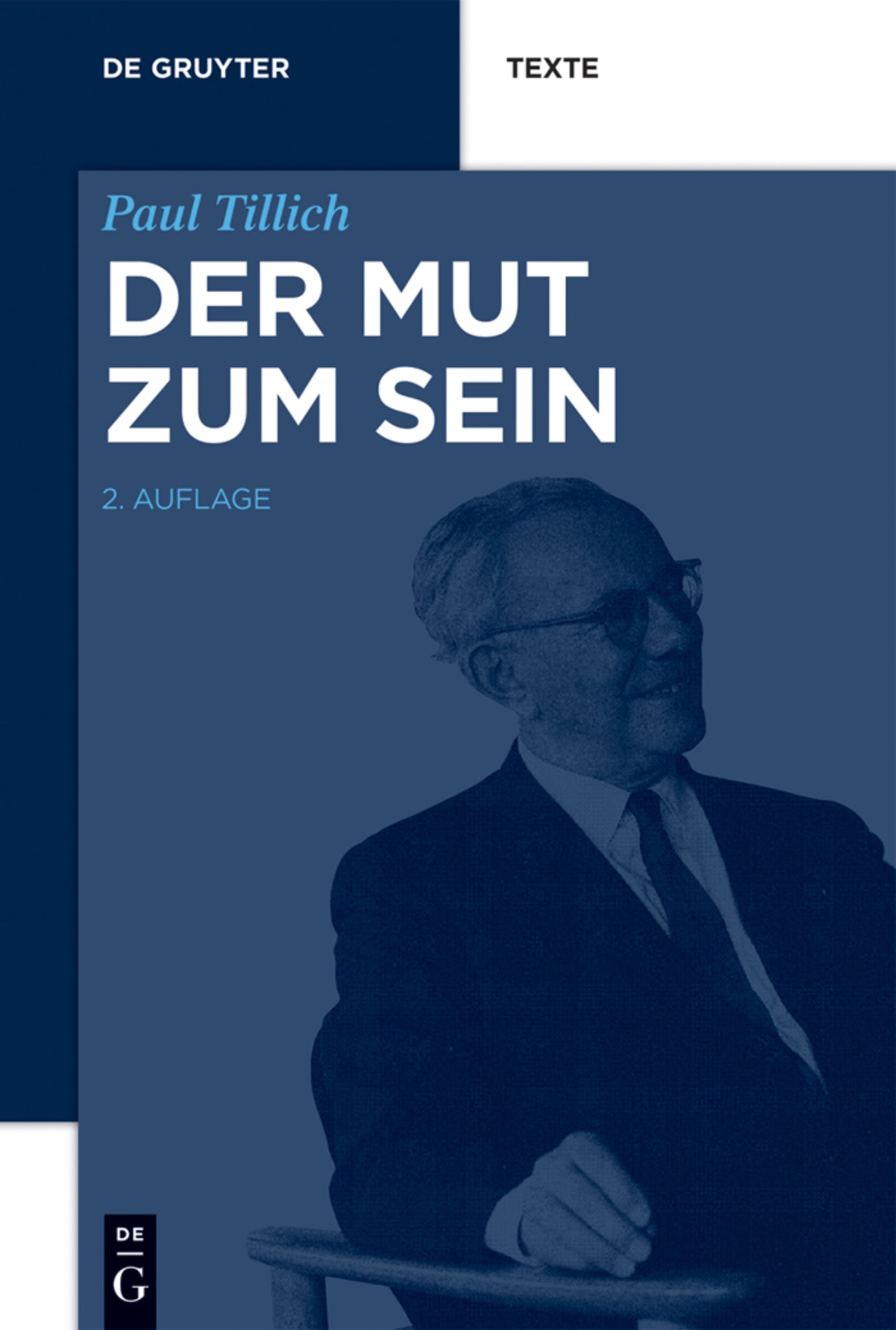 Cover image for Der Mut zum Sein ISBN 9783110374322