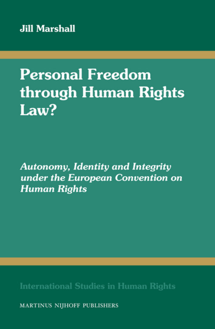 Cover image for Personal Freedom through Human Rights Law? ISBN 9789004170599