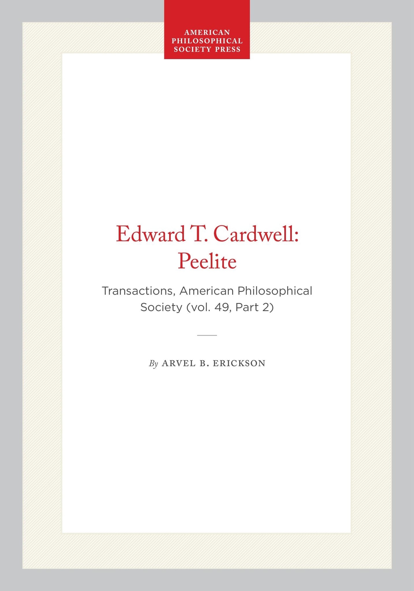 Edward T. Cardwell: Peelite