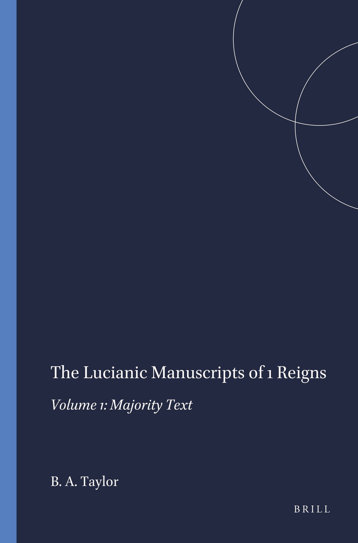 Cover image for The Lucianic Manuscripts of 1 Reigns ISBN 9781555407858