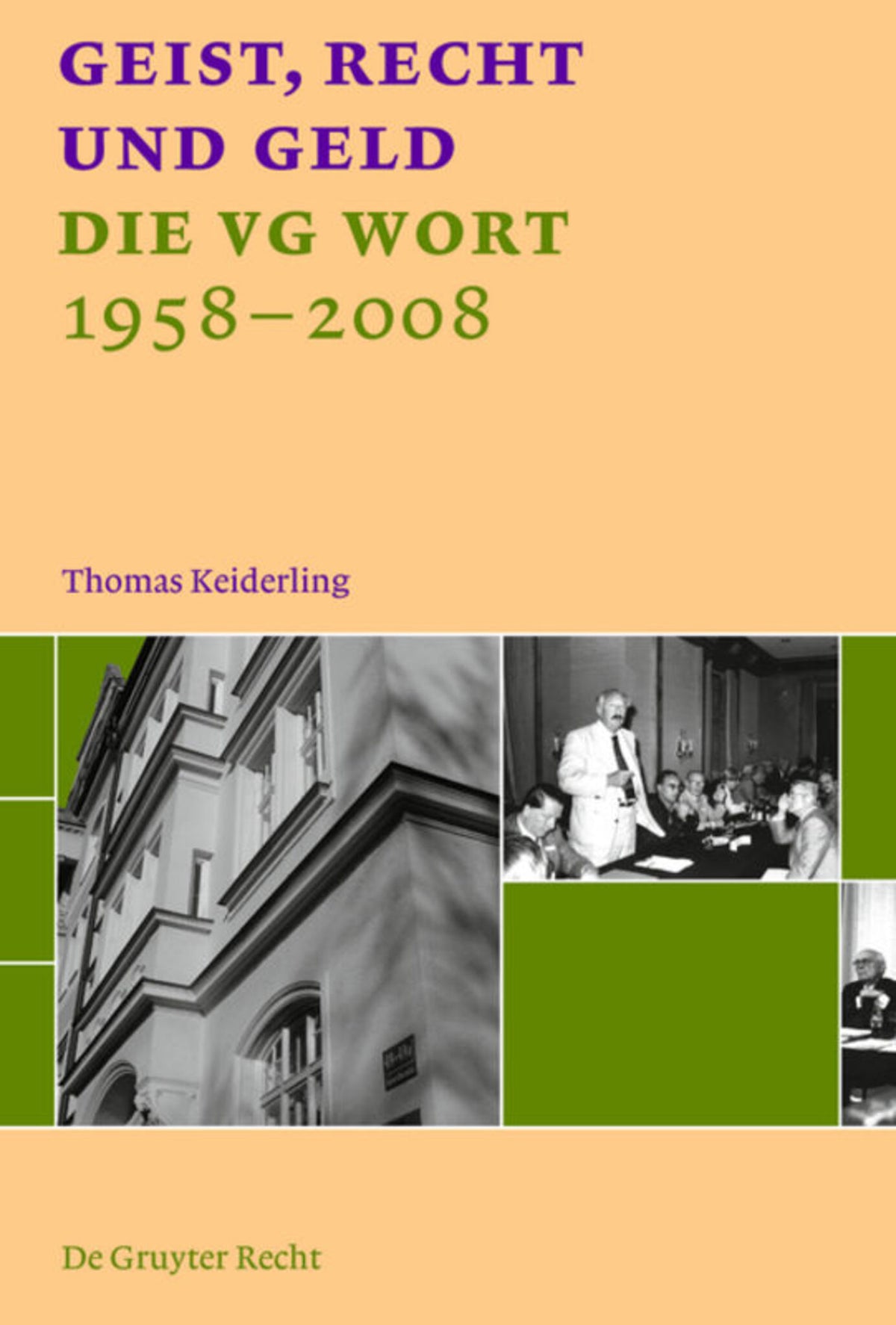 Cover image for Geist, Recht und Geld ISBN 9783899494518