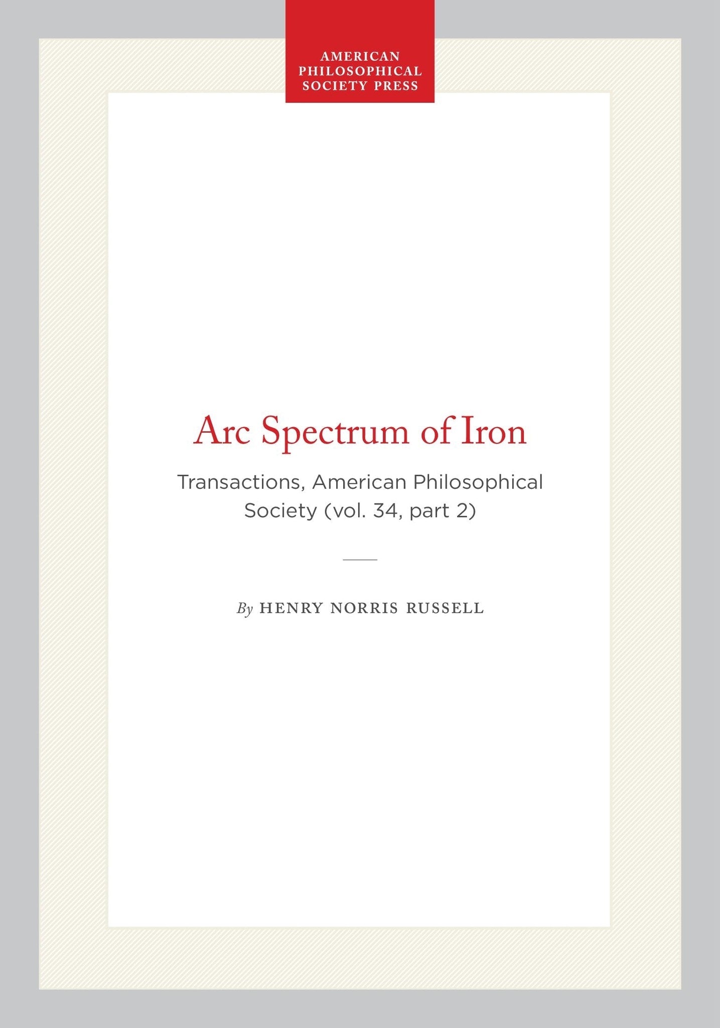 Arc Spectrum of Iron