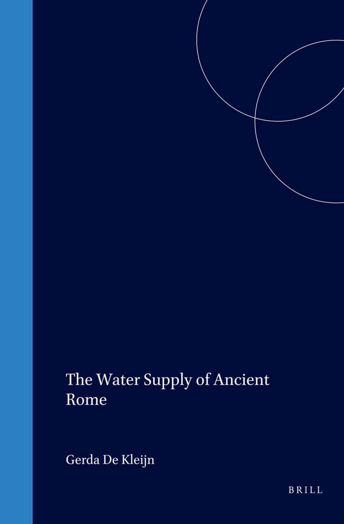 Cover image for The Water Supply of Ancient Rome ISBN 9789050632683