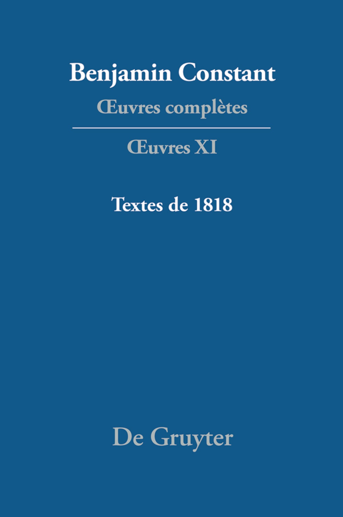 Textes de 1818