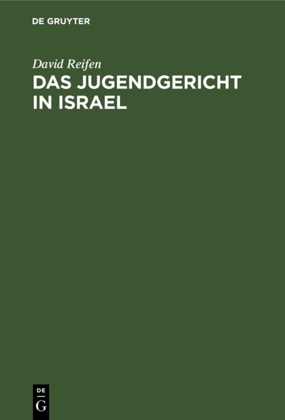 Das Jugendgericht in Israel