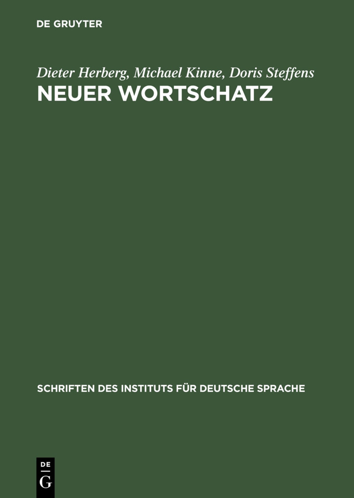 Cover image for Neuer Wortschatz ISBN 9783110177503