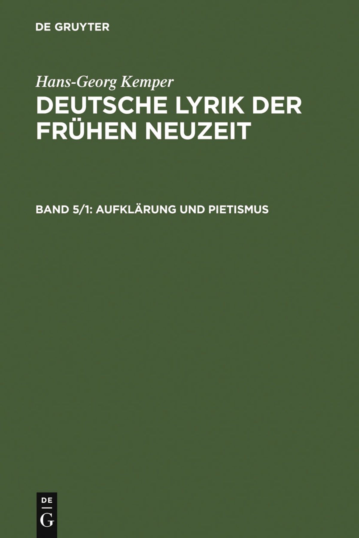 Cover image for Aufklärung und Pietismus ISBN 9783484105706