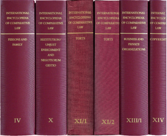 International Encyclopedia of Comparative Law, Volume VII (2 vols)