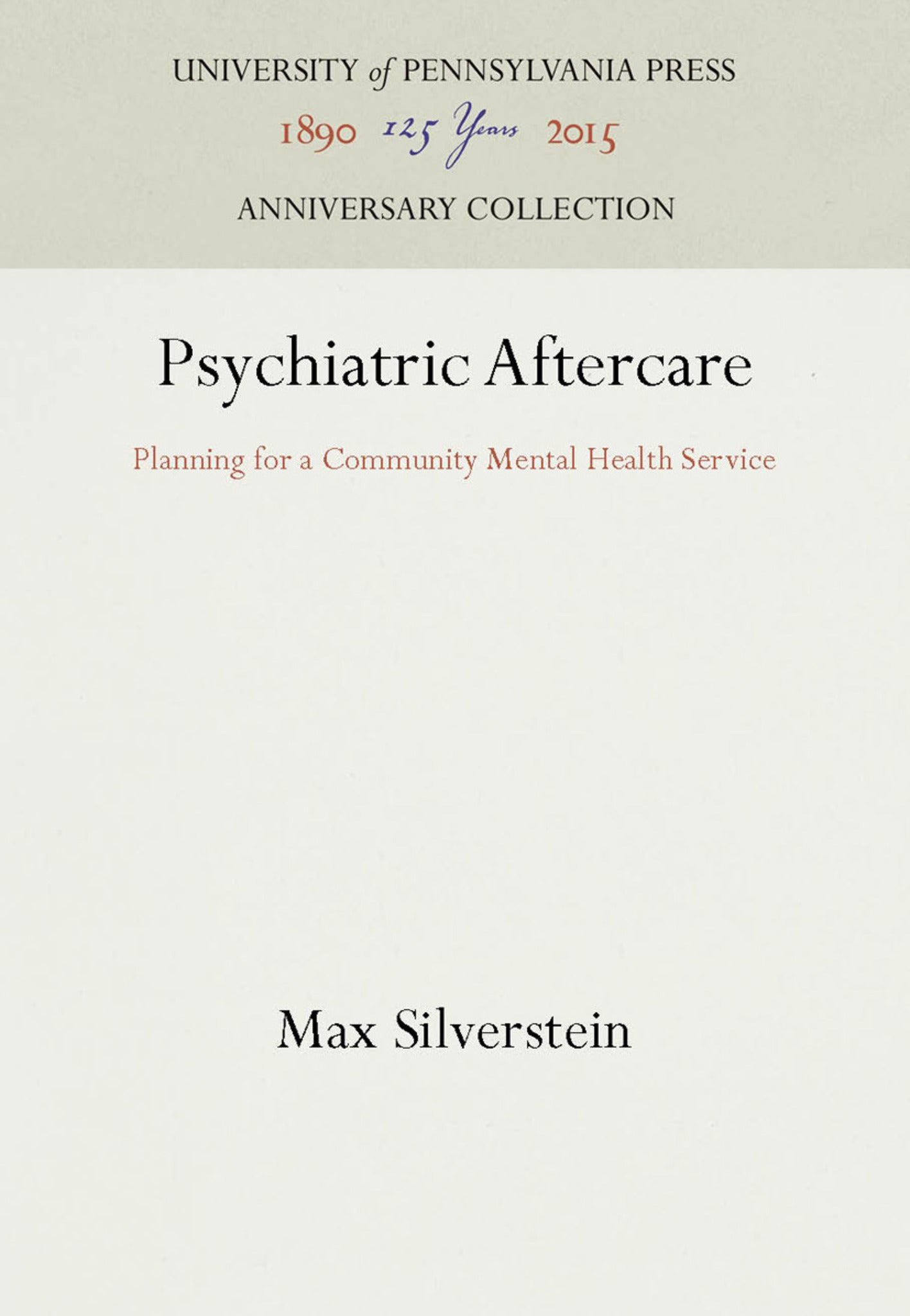 Cover image for Psychiatric Aftercare ISBN 9781512807059