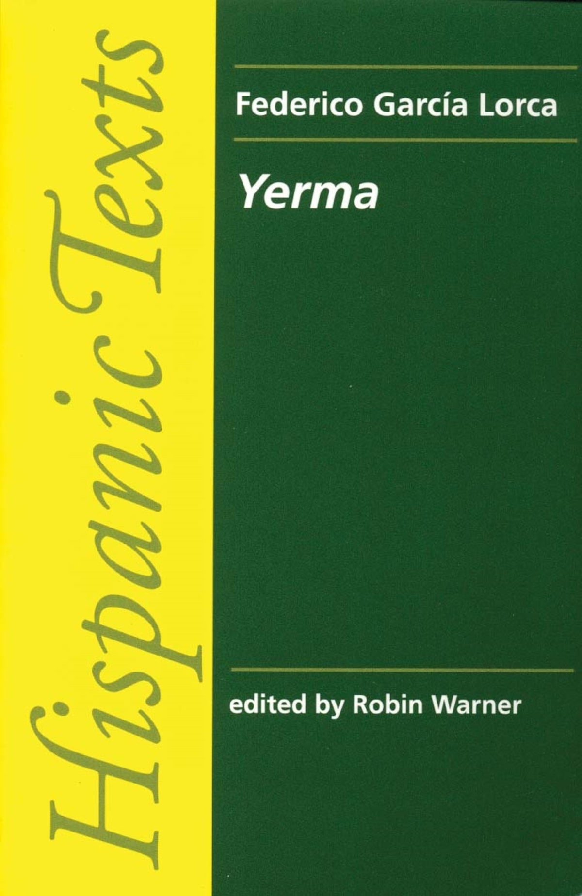 Cover image for Yerma ISBN 9780719041310
