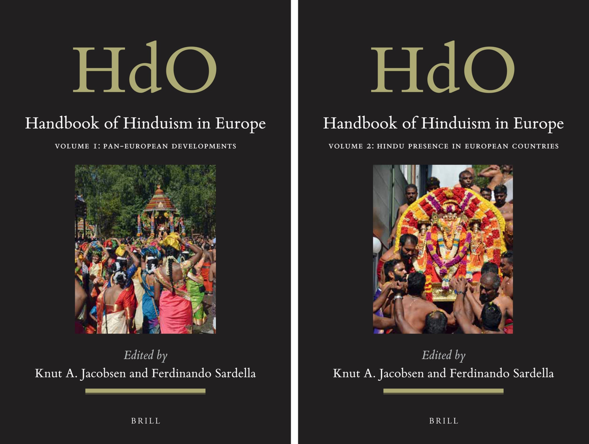 Cover image for Handbook of Hinduism in Europe (2 vols) ISBN 9789004429420