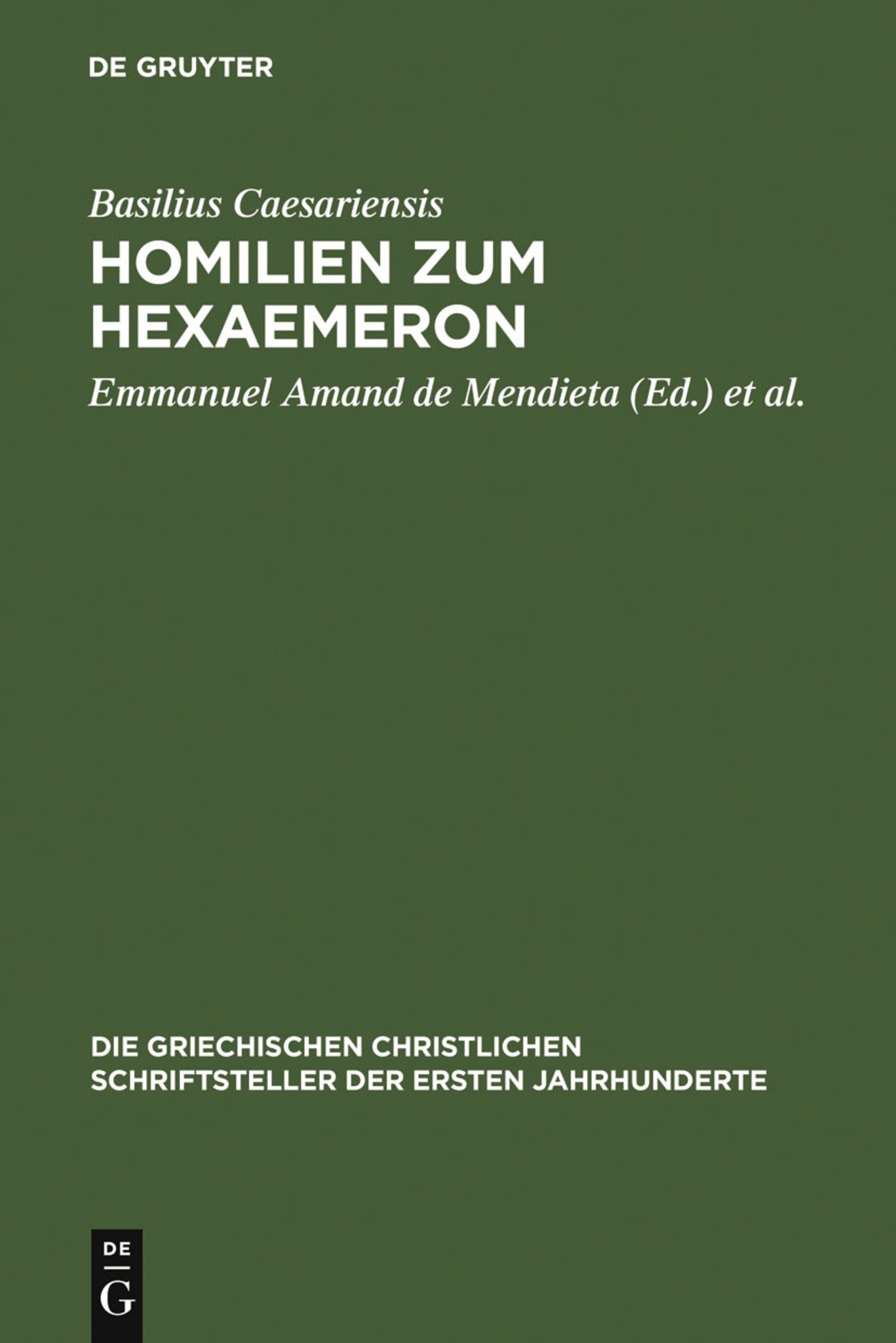 Homilien zum Hexaemeron
