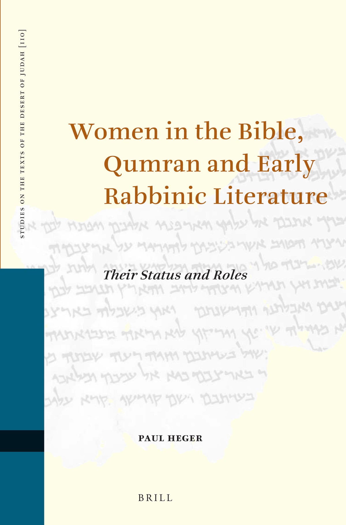 Cover image for Women in the Bible, Qumran and Early Rabbinic Literature ISBN 9789004276918
