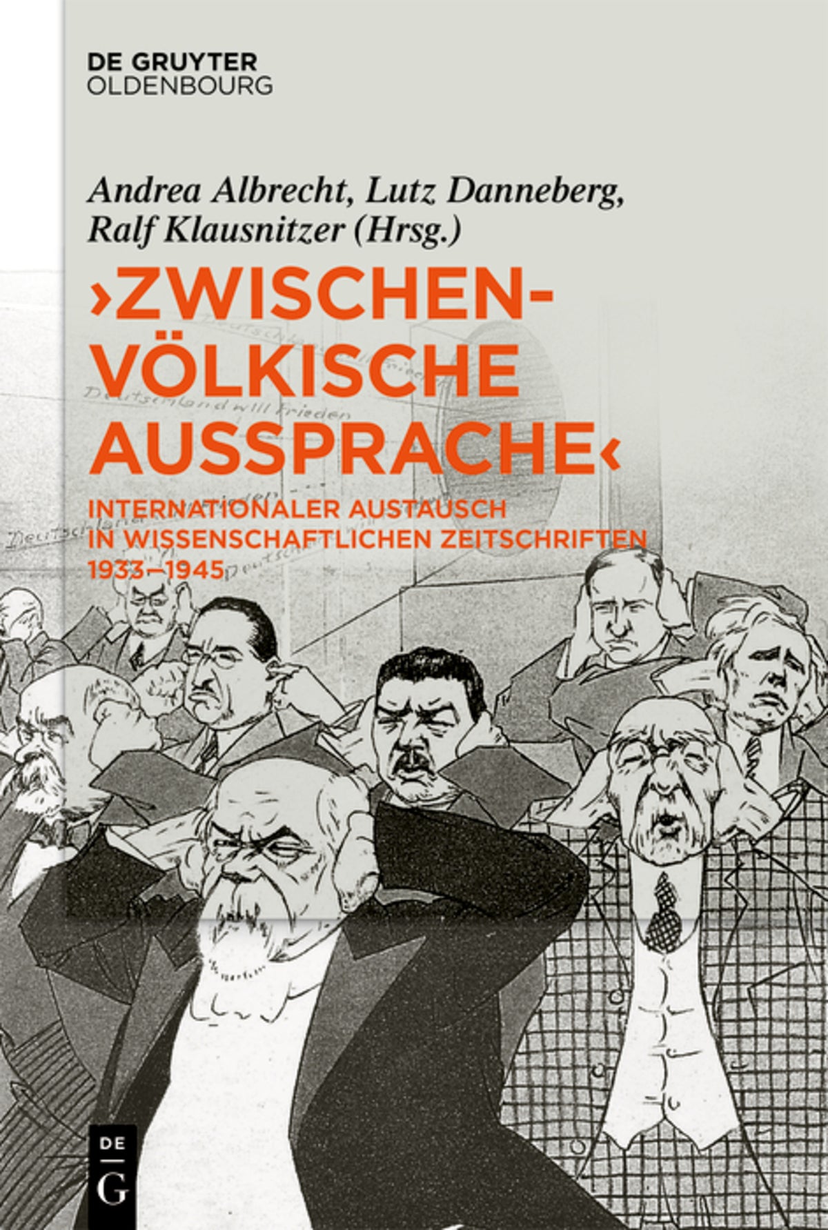 Cover image for »Zwischenvölkische Aussprache« ISBN 9783110631296