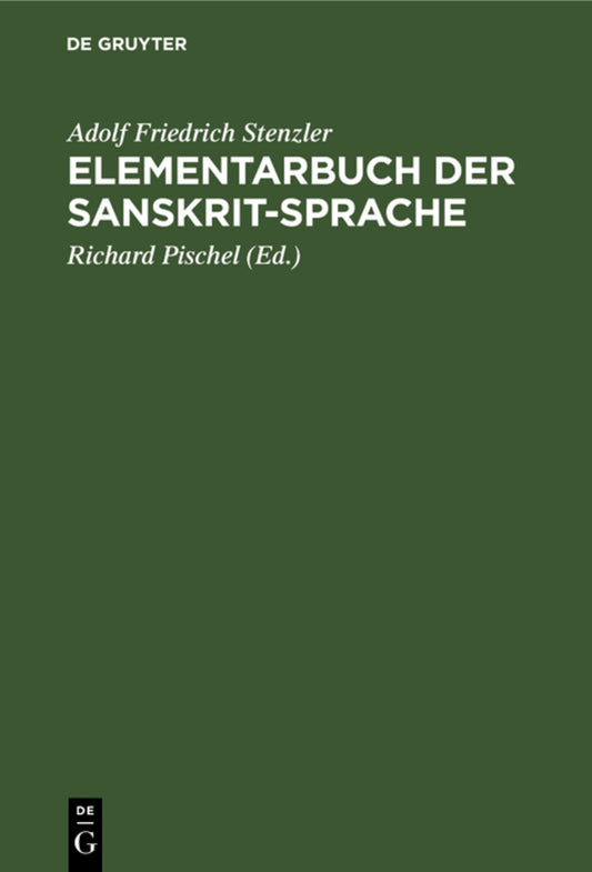 Elementarbuch der Sanskrit-Sprache