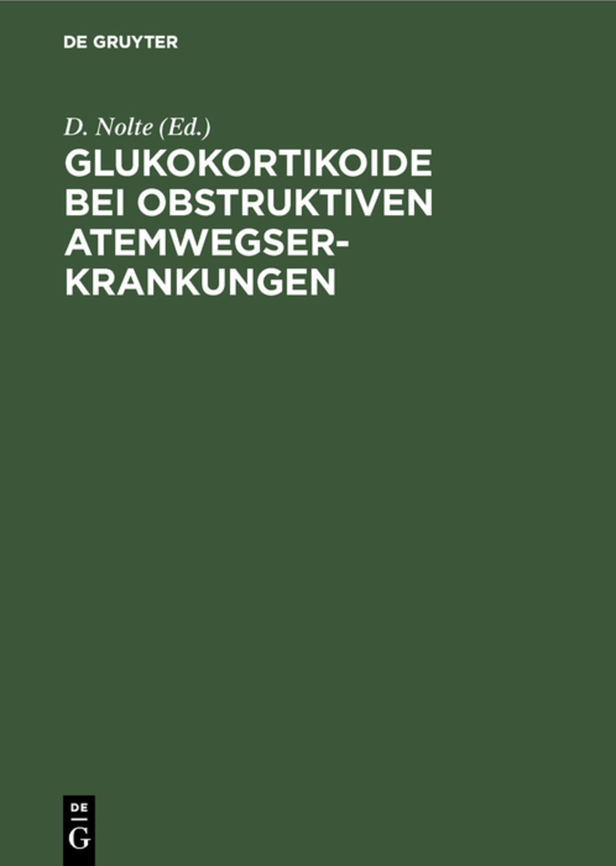 Glukokortikoide bei obstruktiven Atemwegserkrankungen