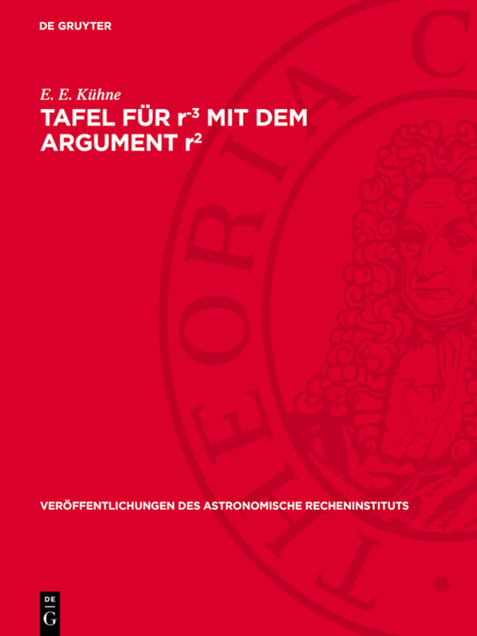 Tafel für r-3 mit dem Argument r2