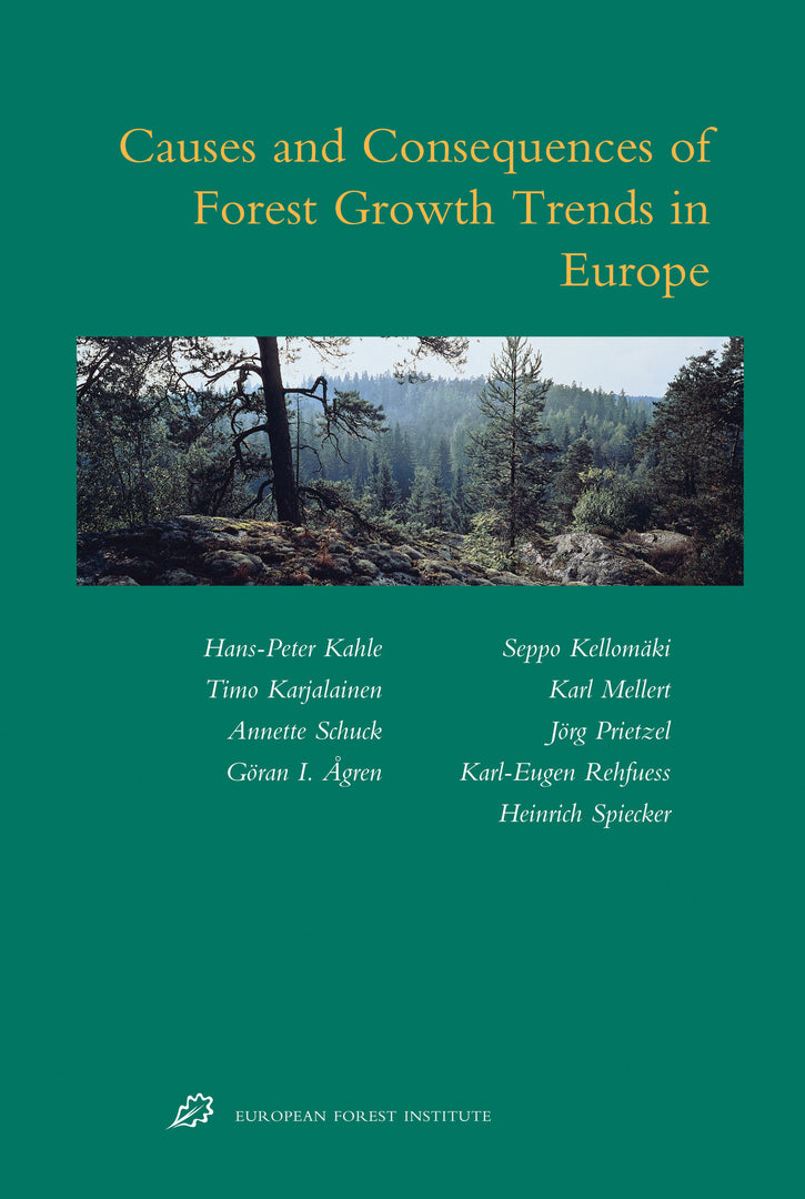 Cover image for Causes and Consequences of Forest Growth Trends in Europe ISBN 9789004167056