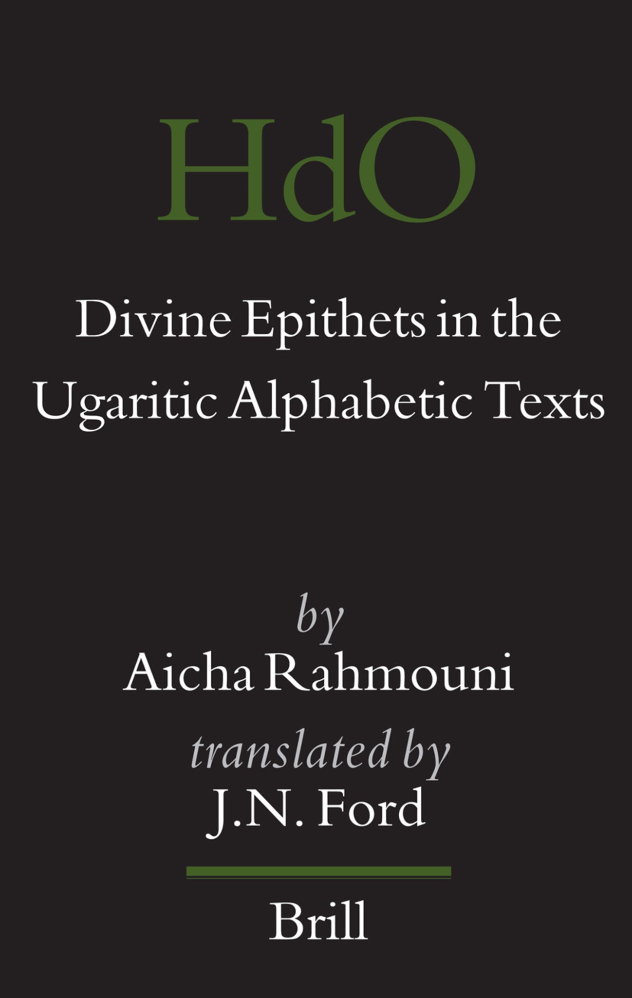Divine Epithets in the Ugaritic Alphabetic Texts