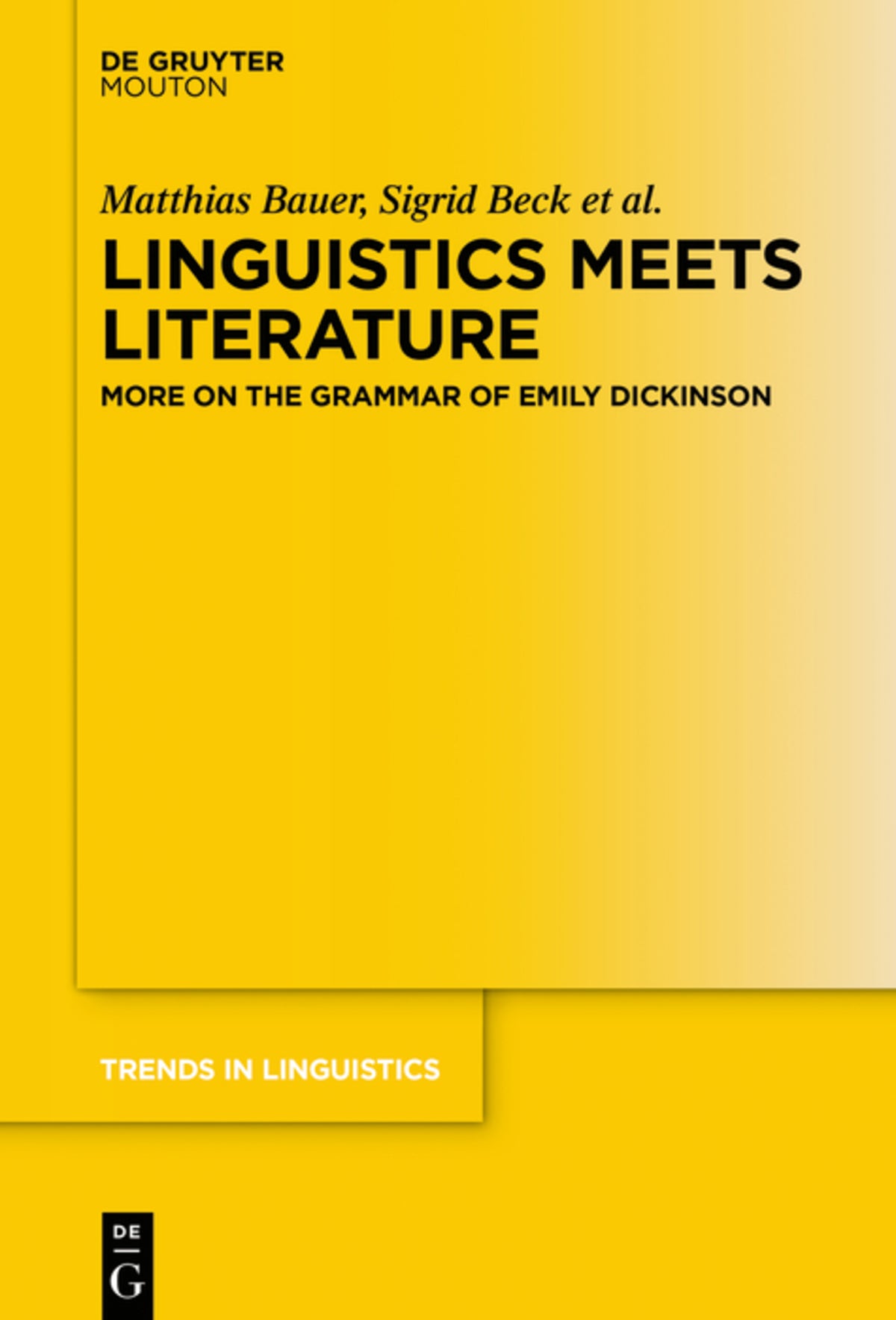 Cover image for Linguistics Meets Literature ISBN 9783110638806