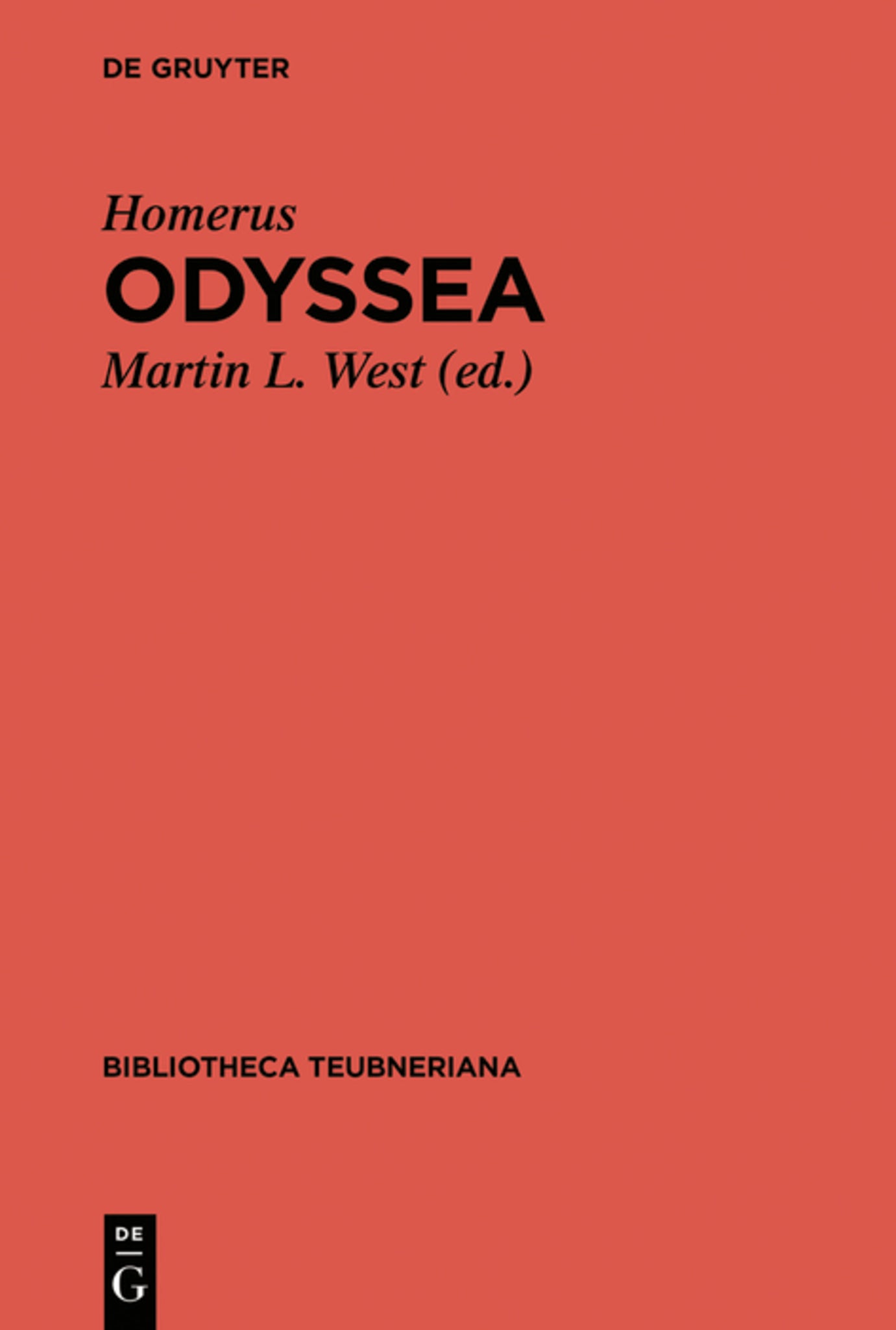 Cover image for Odyssea ISBN 9783110425390