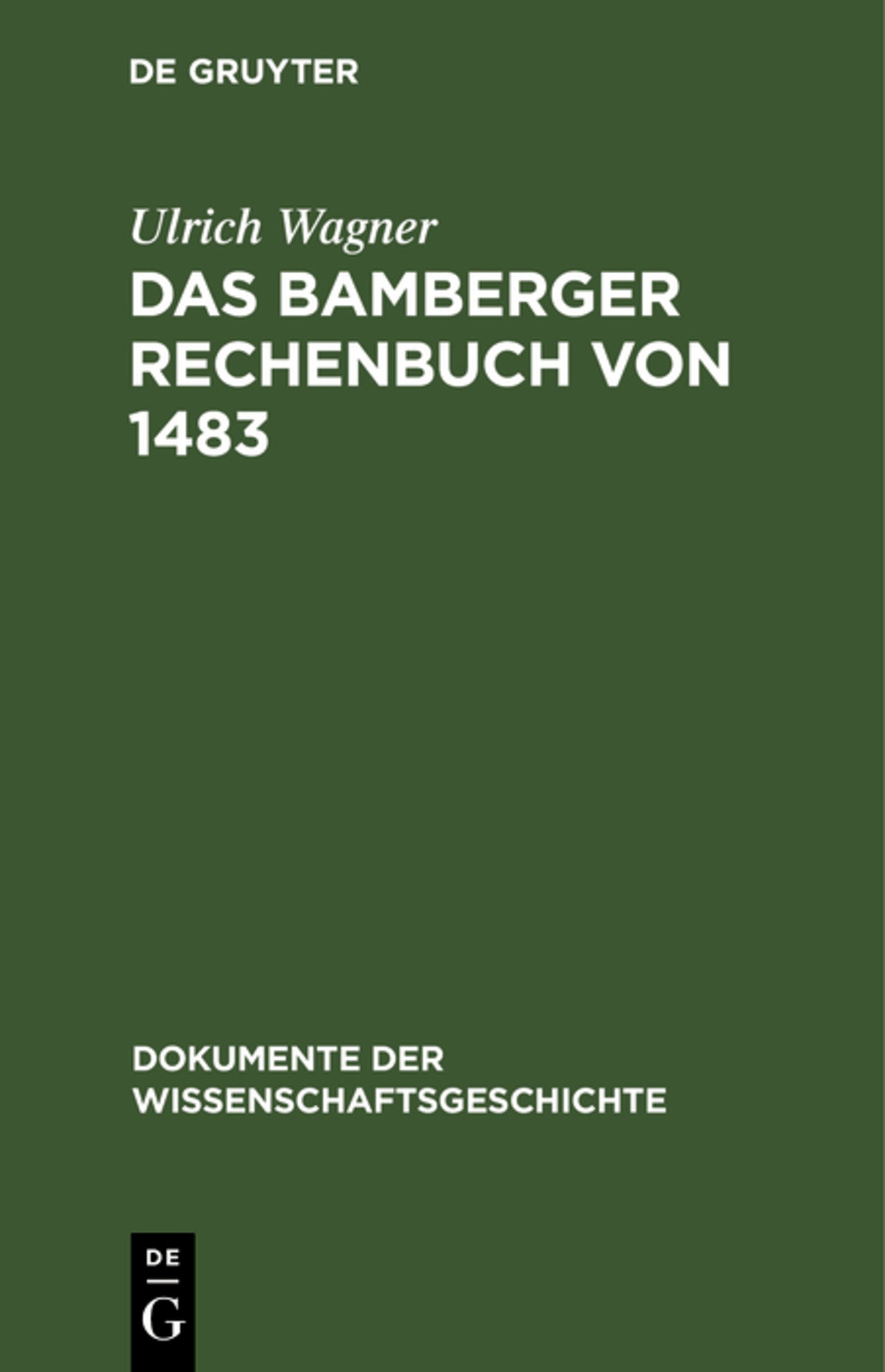 Cover image for Das Bamberger Rechenbuch von 1483 ISBN 9783112617618