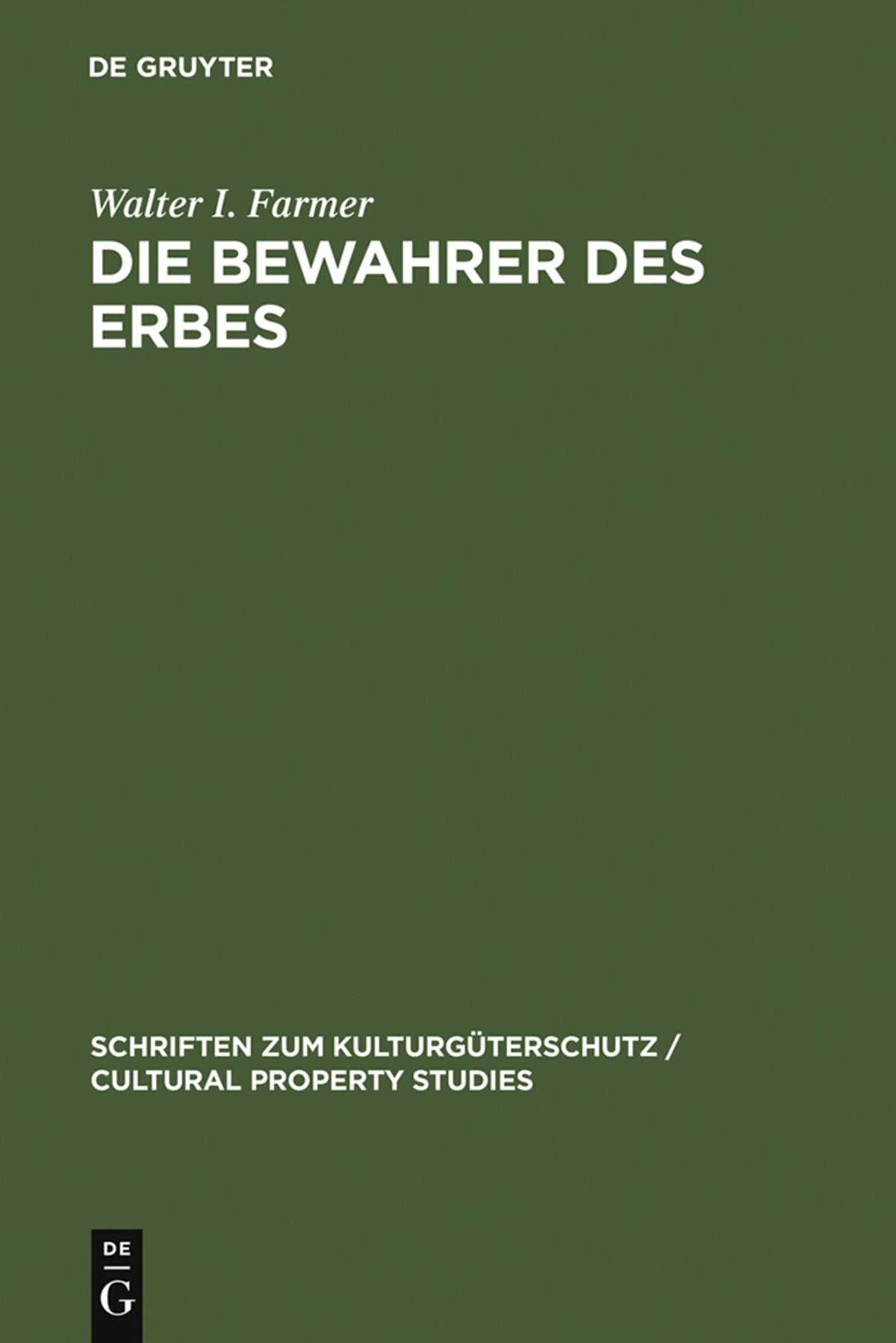 Cover image for Die Bewahrer des Erbes ISBN 9783899490107