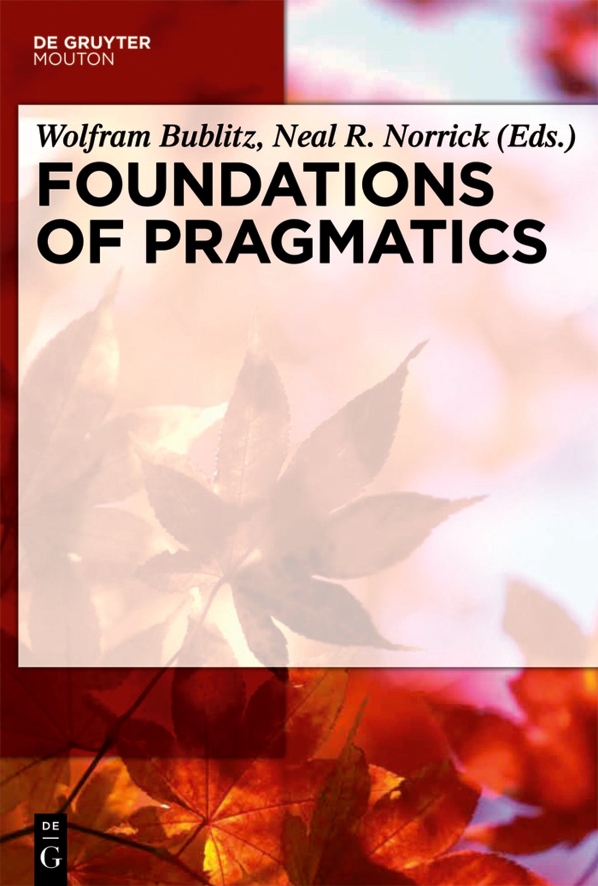 Cover image for Foundations of Pragmatics ISBN 9783110214253