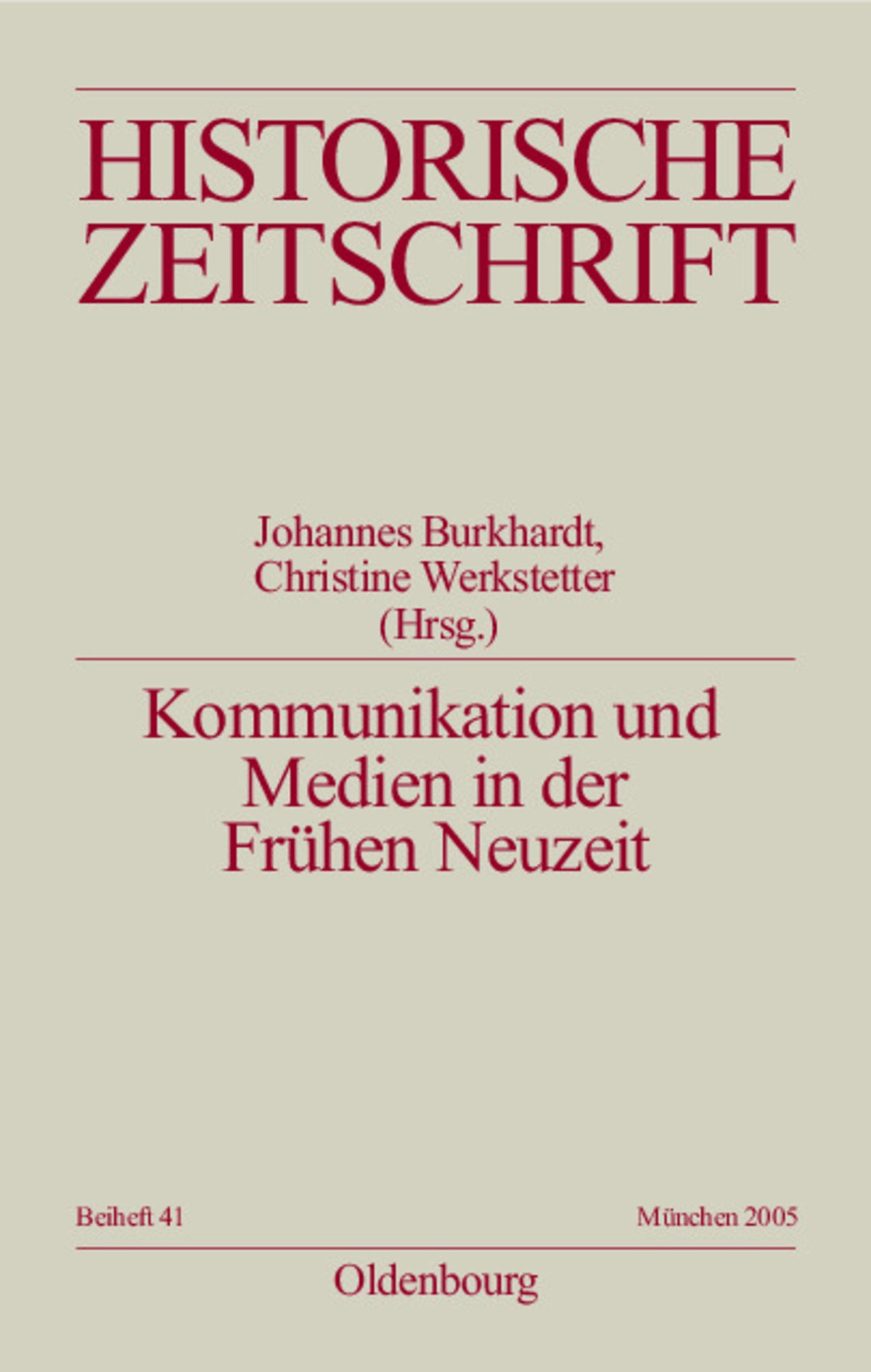 Kommunikation und Medien in der Frühen Neuzeit