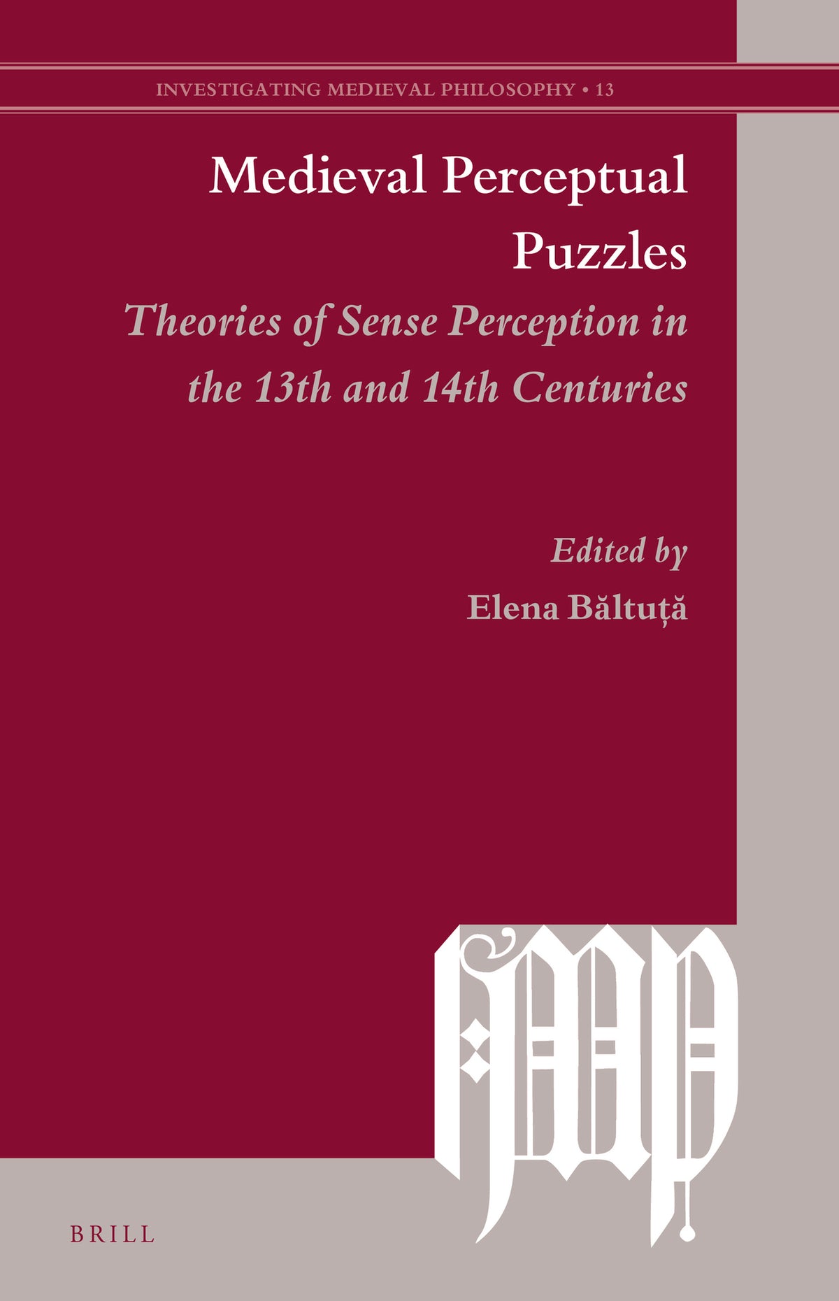 Cover image for Medieval Perceptual Puzzles ISBN 9789004408470