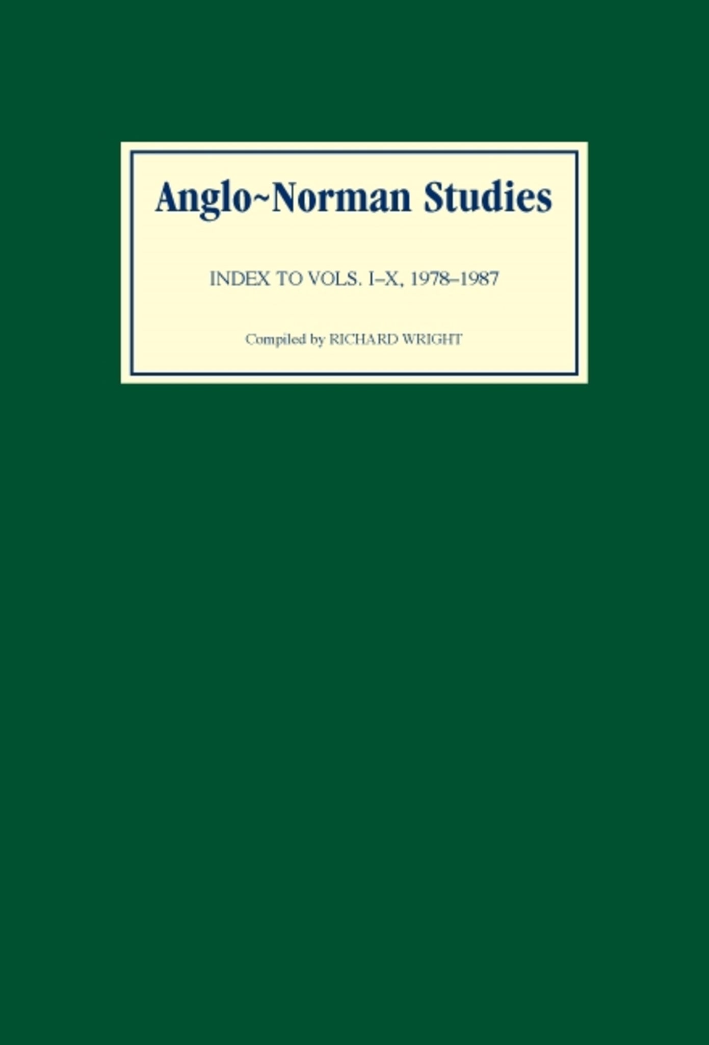 Anglo-Norman Studies