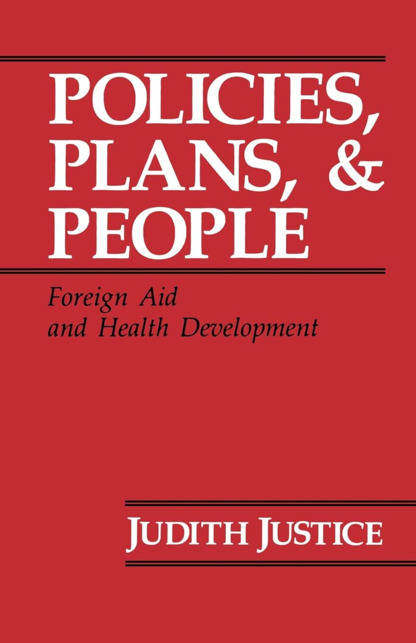 Cover image for Policies, Plans, and People ISBN 9780520909632