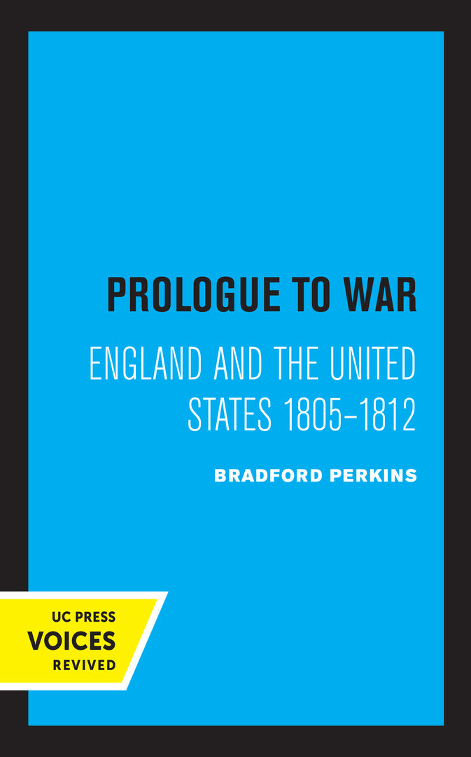 Cover image for Prologue to War ISBN 9780520316065