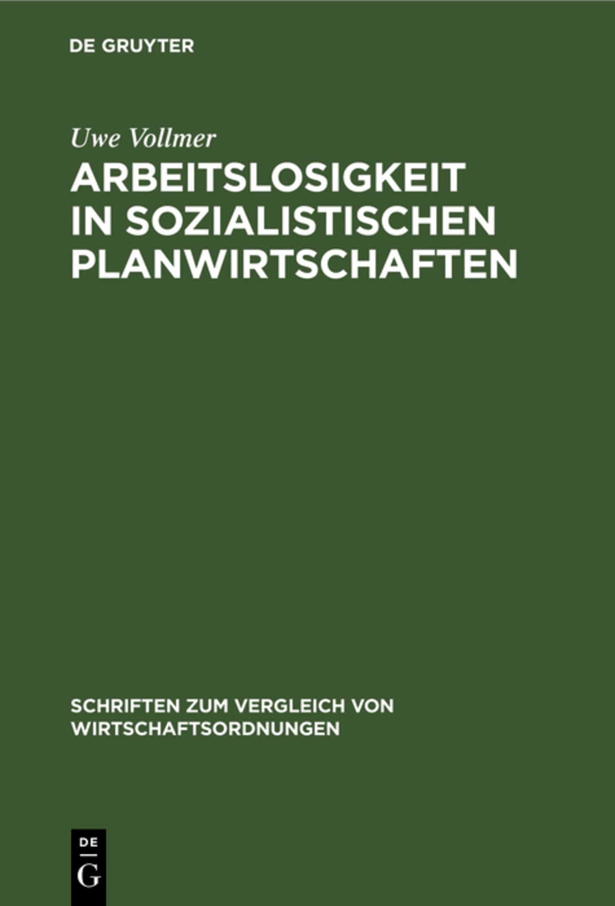 Cover image for Arbeitslosigkeit in sozialistischen Planwirtschaften ISBN 9783828253759