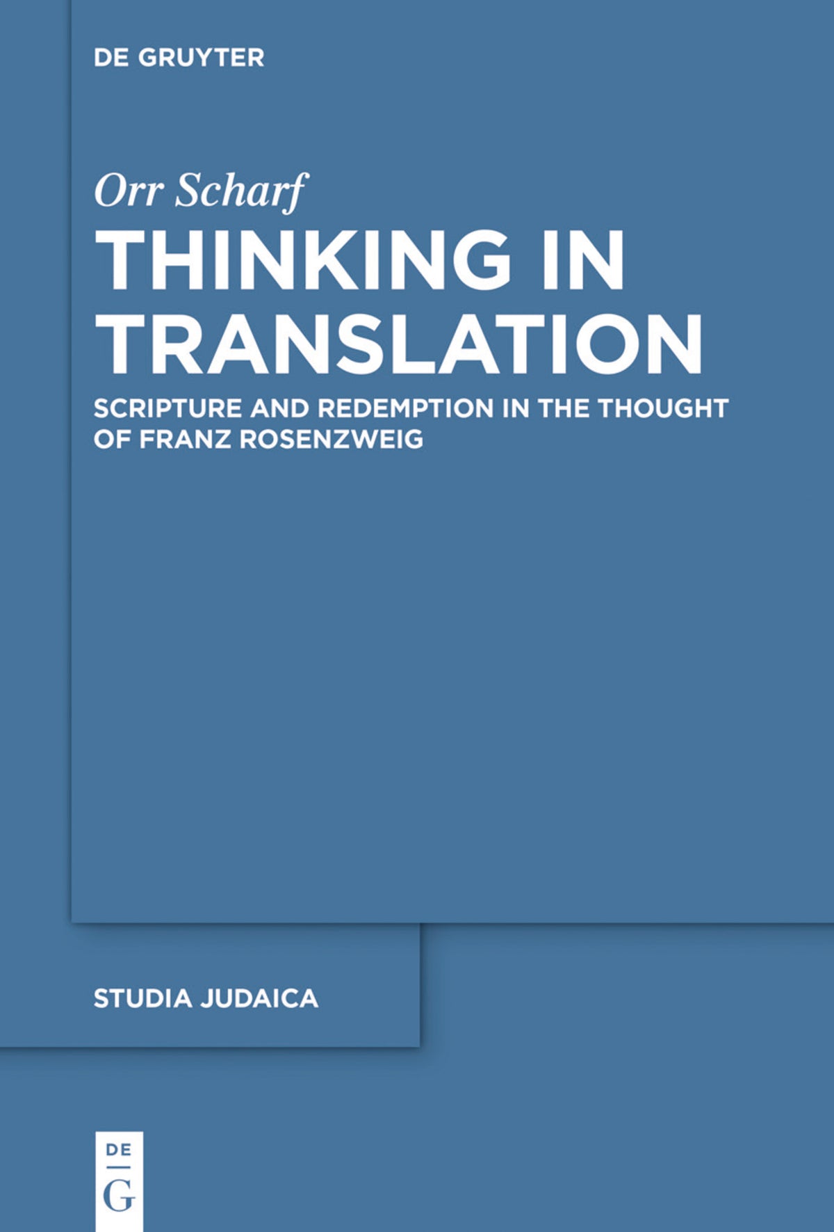 Cover image for Thinking in Translation ISBN 9783110475166