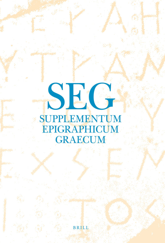Supplementum Epigraphicum Graecum, Volume LVI (2006)