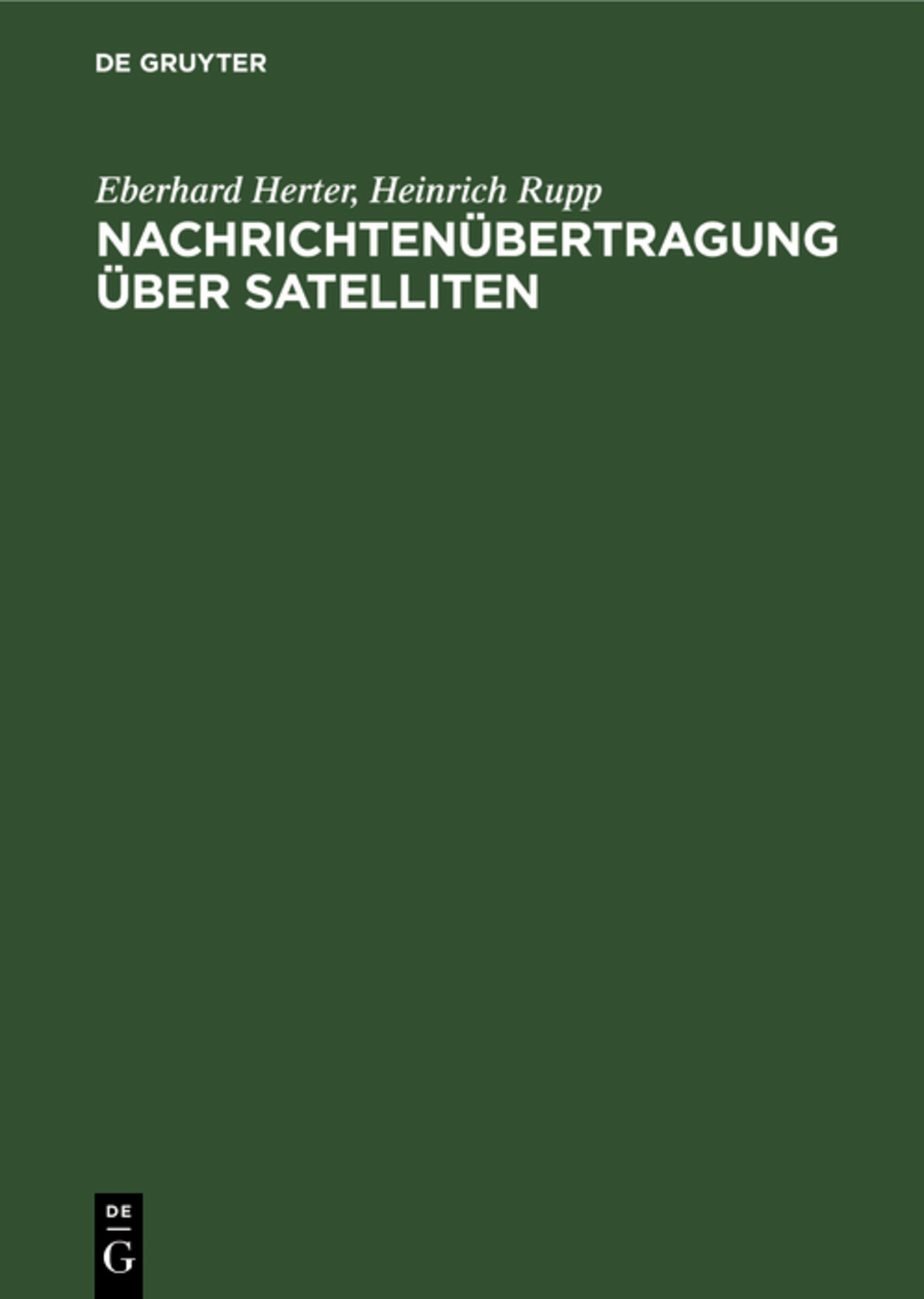Nachrichtenübertragung über Satelliten