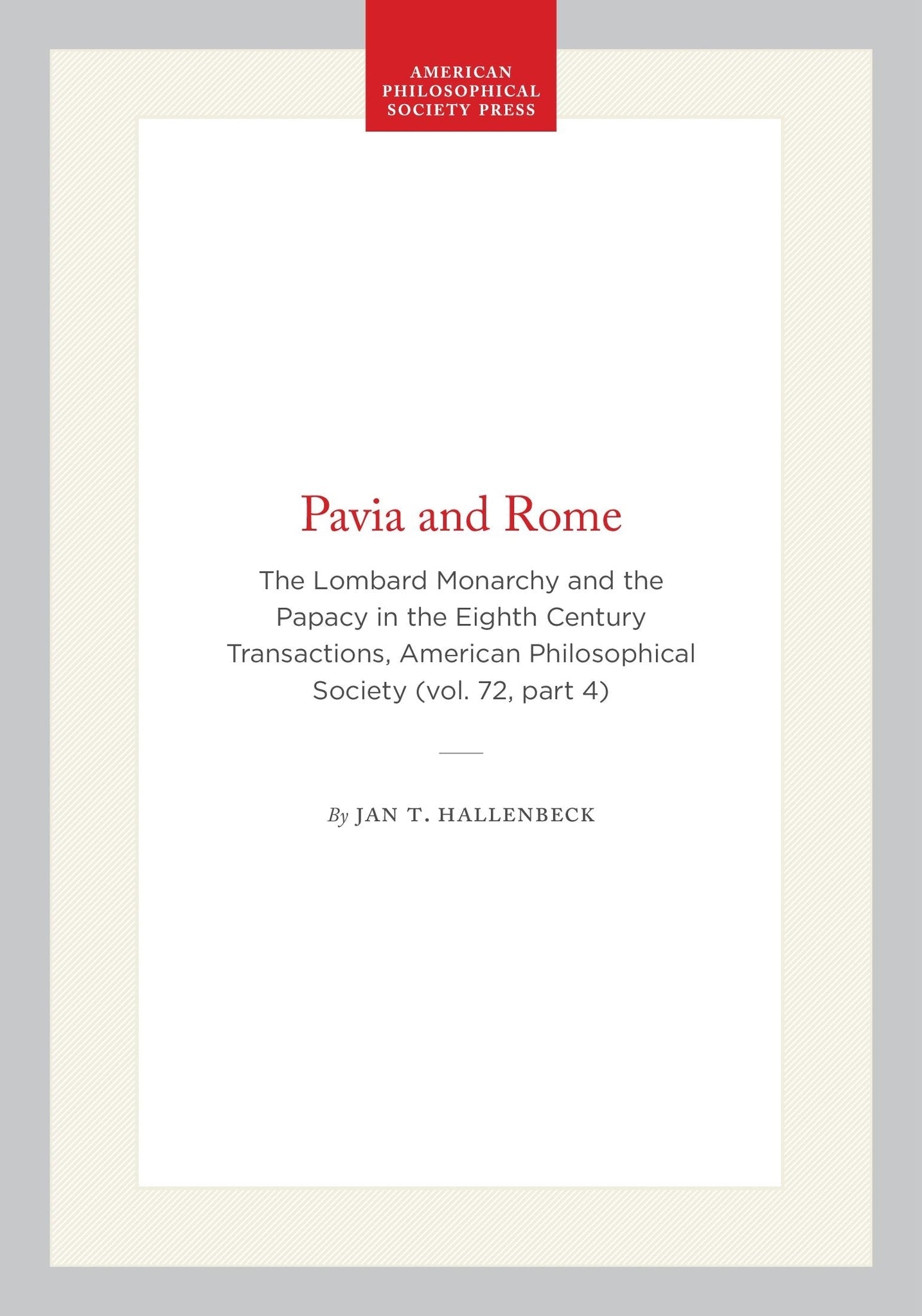 Pavia and Rome