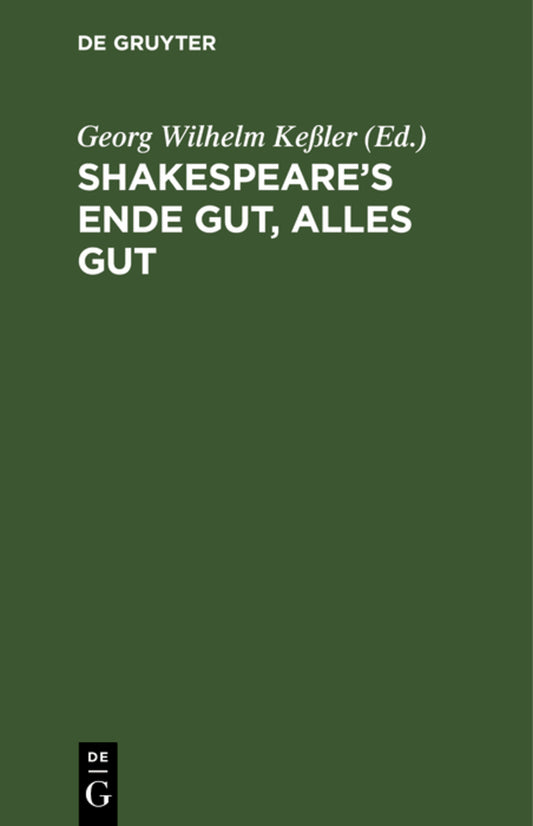 Shakespeare's Ende gut, alles gut