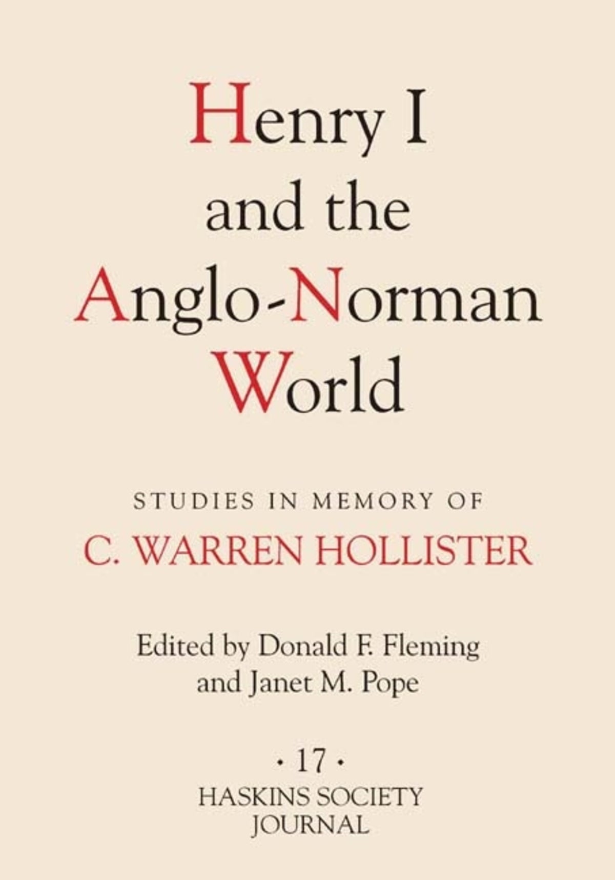 Cover image for Henry I and the Anglo-Norman World ISBN 9781843832935