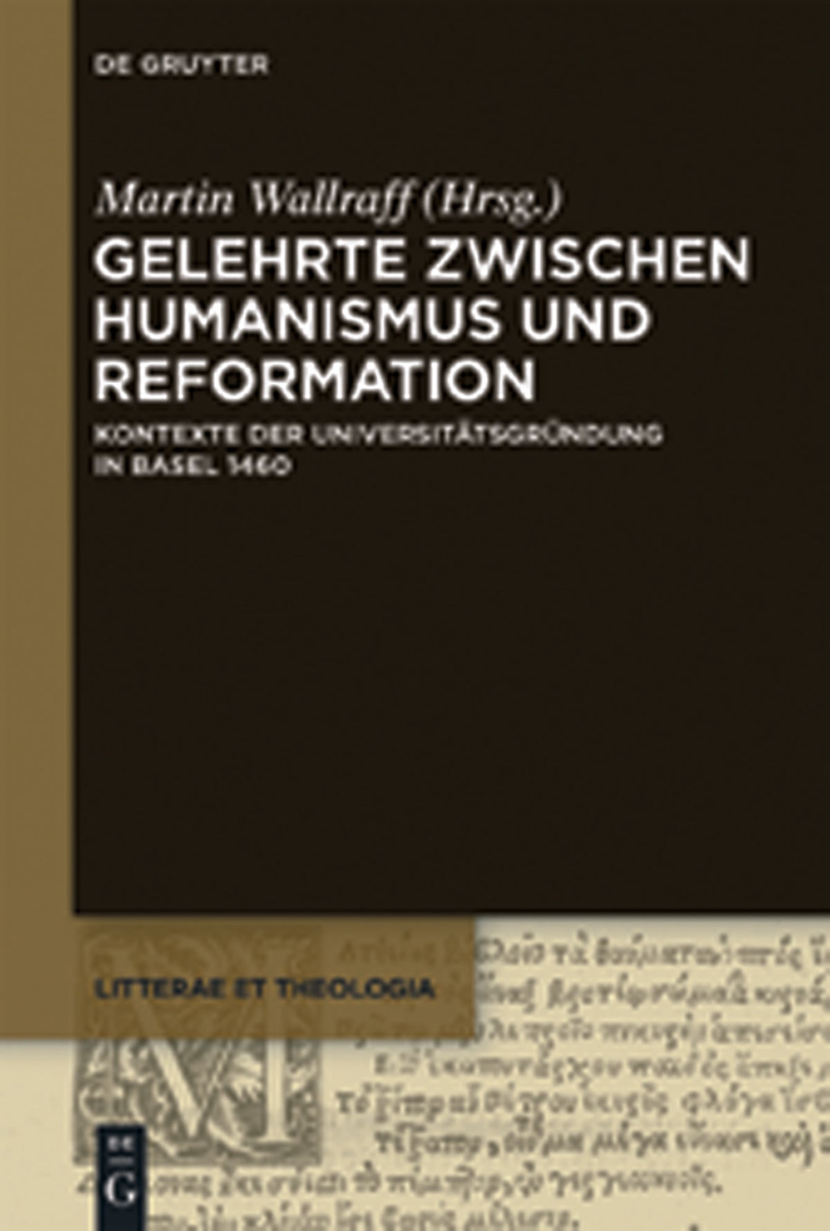 Cover image for Gelehrte zwischen Humanismus und Reformation ISBN 9783110266078