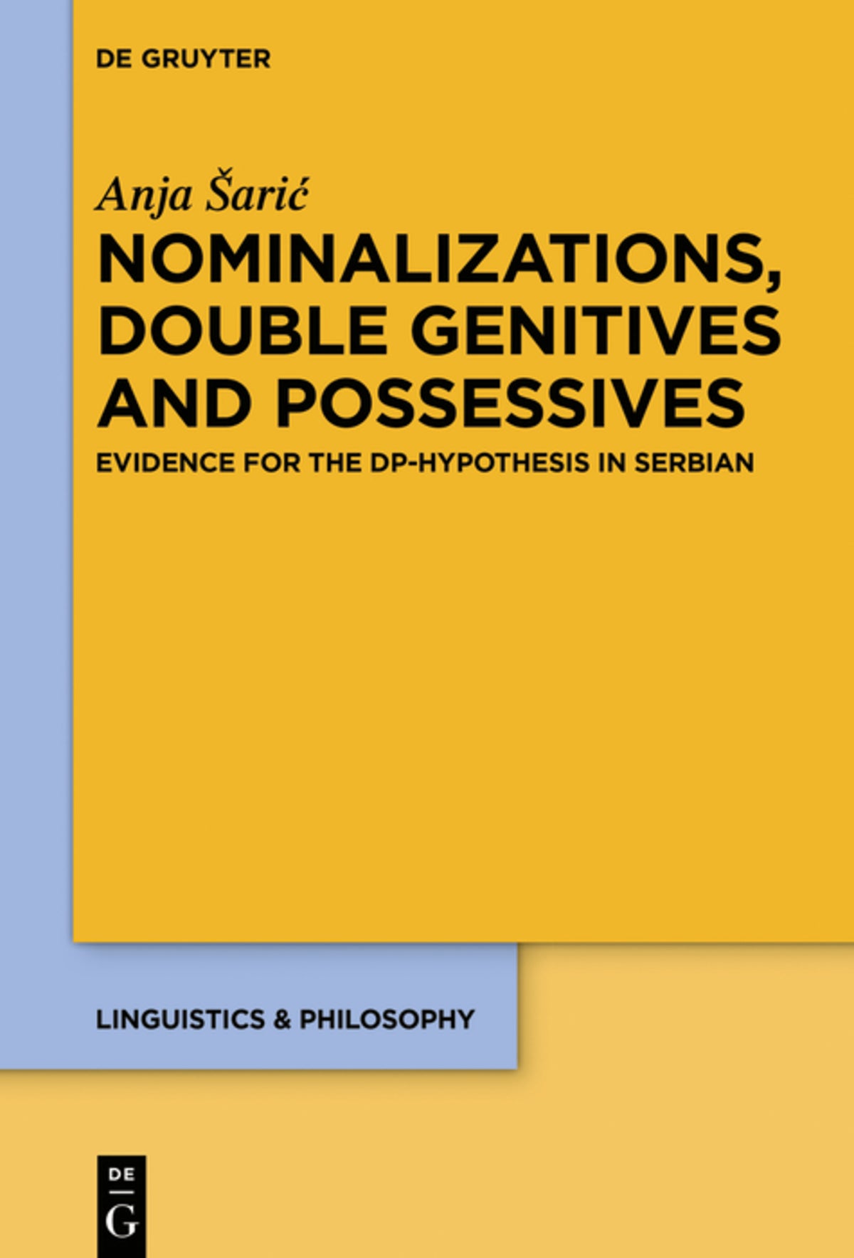 Cover image for Nominalizations, Double Genitives and Possessives ISBN 9783110620269