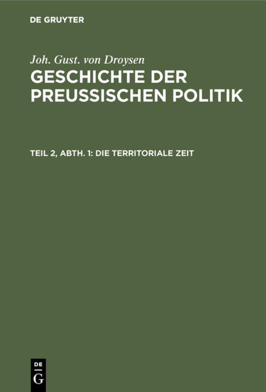 Die territoriale Zeit
