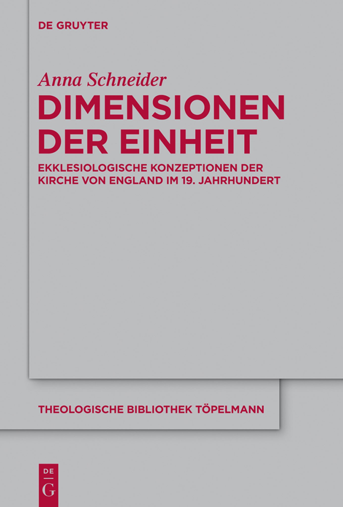 Cover image for Dimensionen der Einheit ISBN 9783110317695