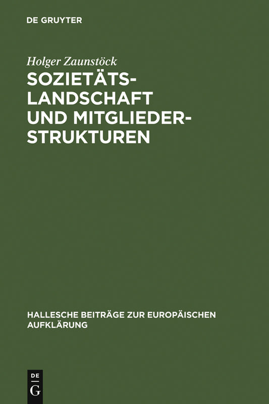Sozietätslandschaft und Mitgliederstrukturen