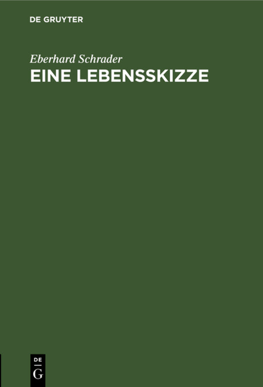 Eine Lebensskizze