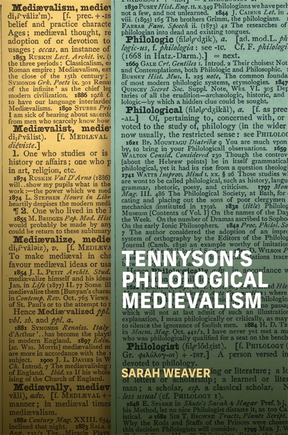 Cover image for Tennyson's Philological Medievalism ISBN 9781843846611