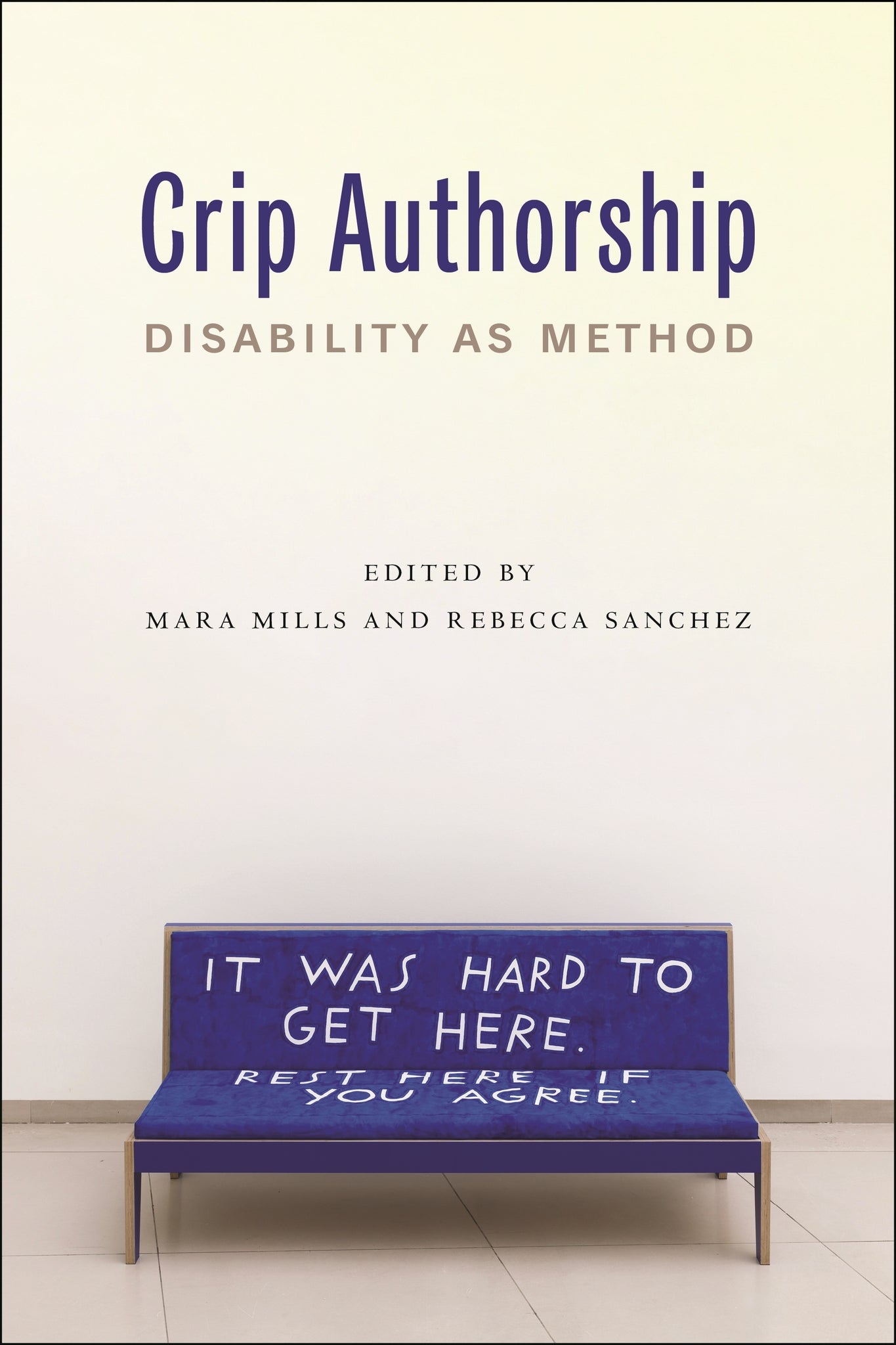 Cover image for Crip Authorship ISBN 9781479819362