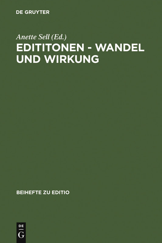 Edititonen - Wandel und Wirkung