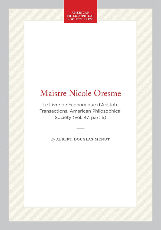 Maistre Nicole Oresme